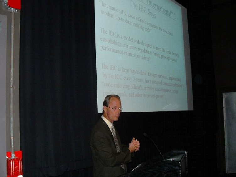 Tim presenting at AFA seminar, 9-28-05